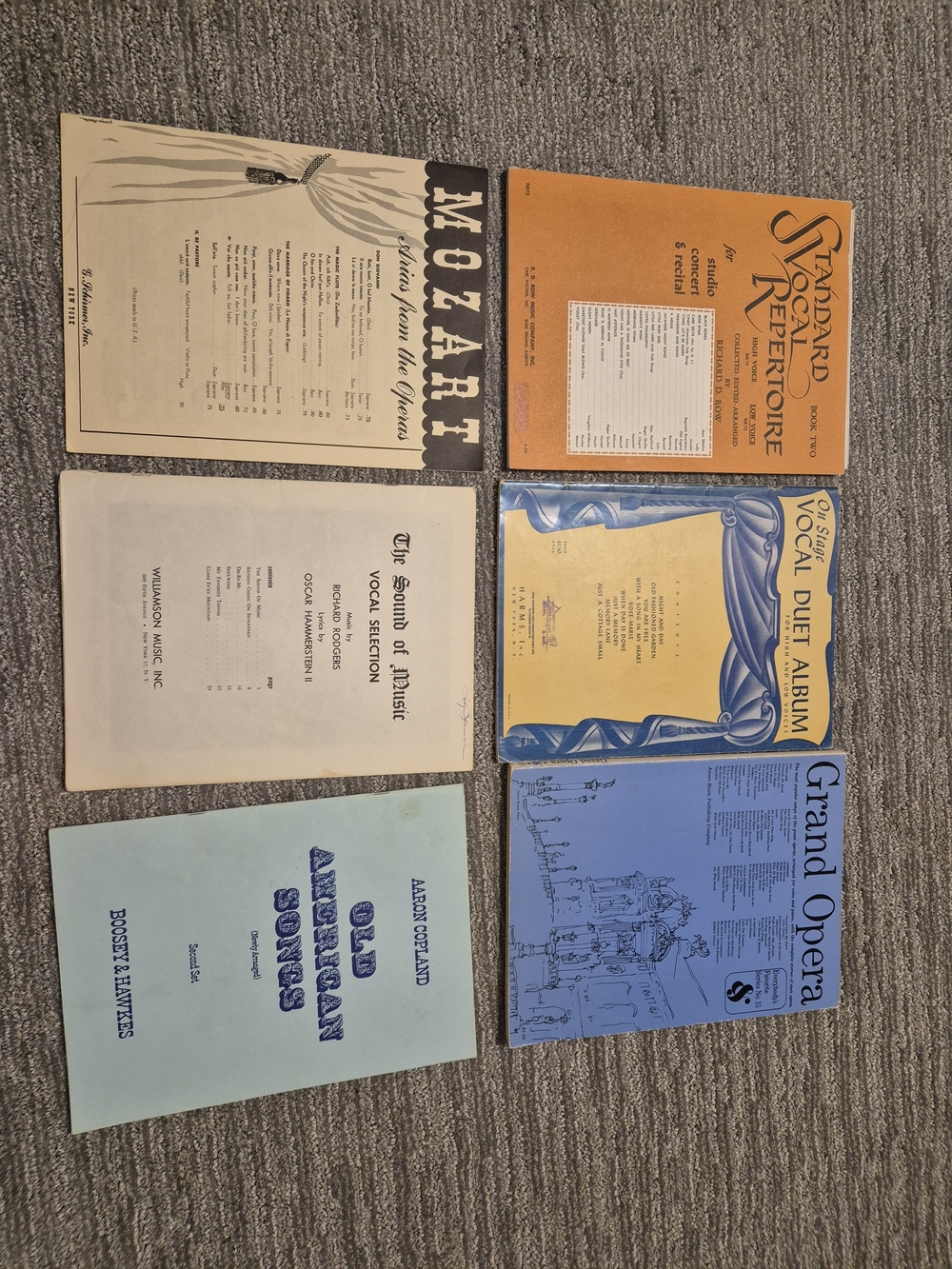 Vintage Vocal Sheet Music Collection - Lot of 6